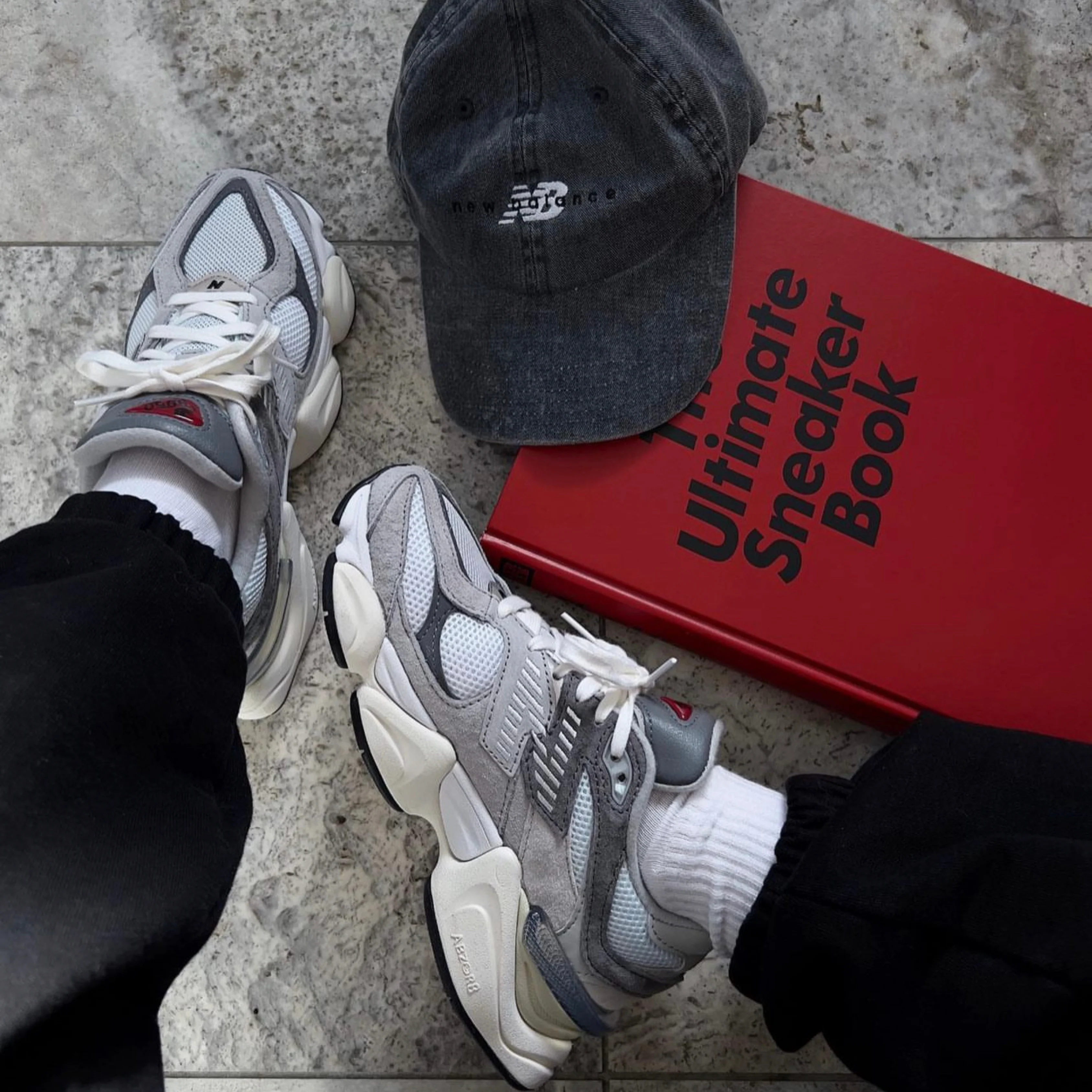 New Balance 9060 Rain Cloud Grey - Image 12