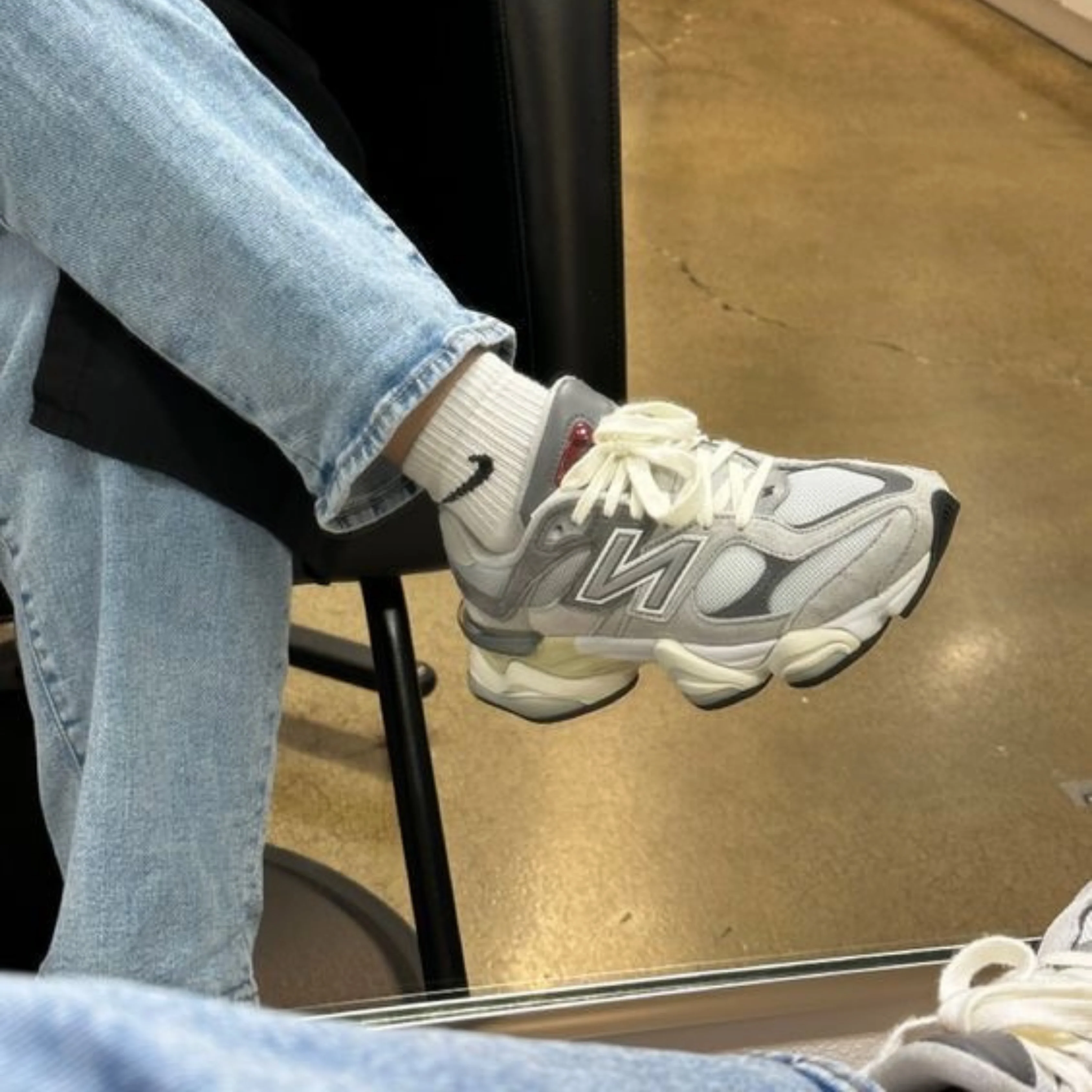 New Balance 9060 Rain Cloud Grey - Image 7