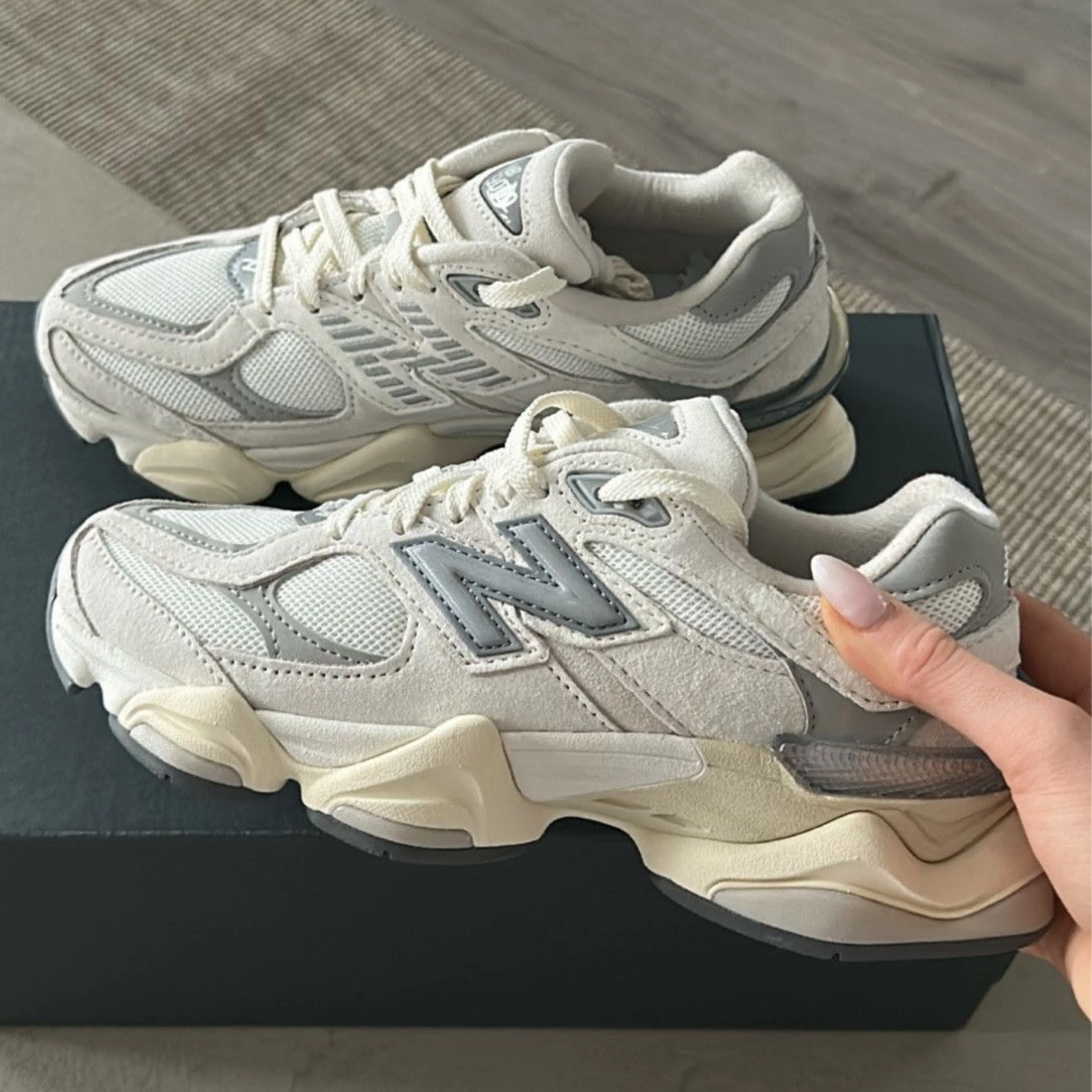 New Balance 9060 Sea Salt White - Image 3