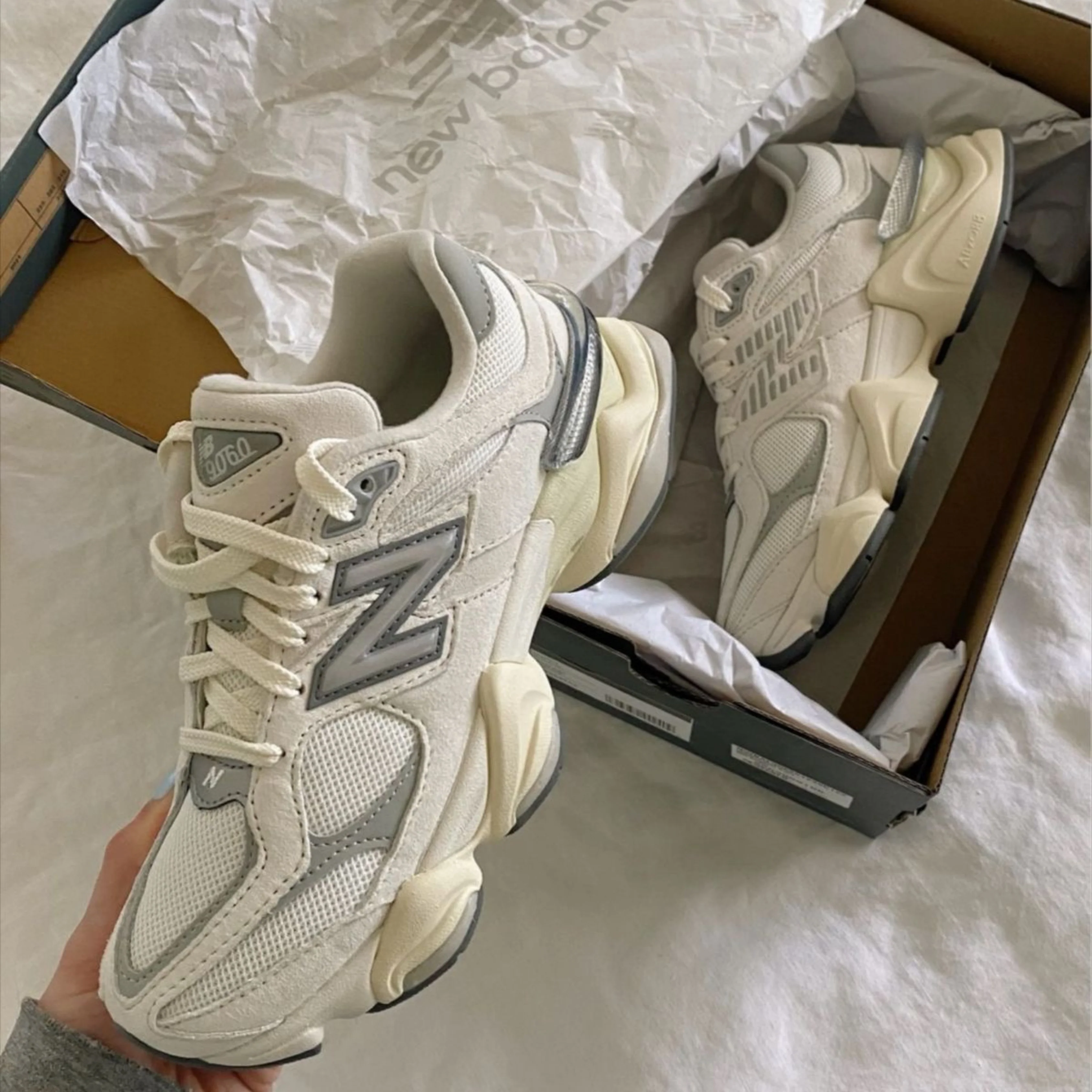 New Balance 9060 Sea Salt White - Image 7