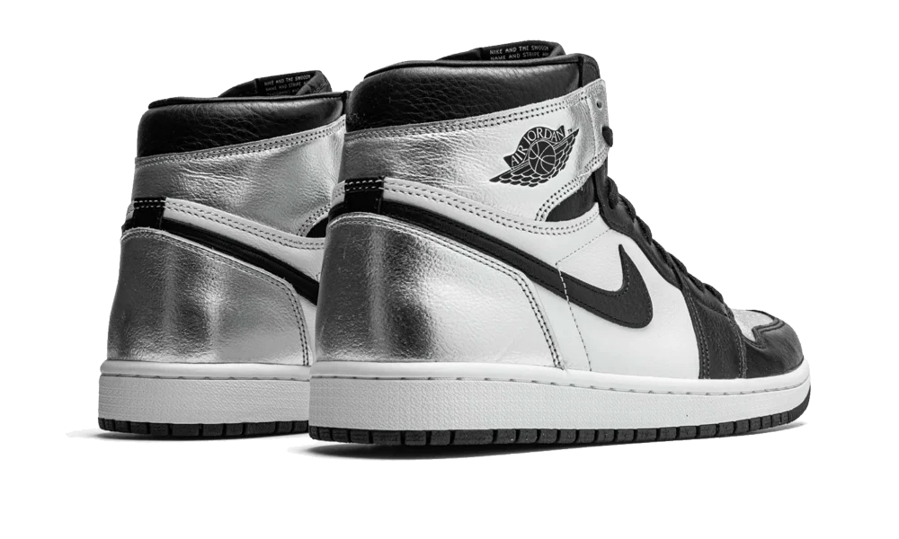 Nike Air Jordan 1 High Silver Toe - Image 3