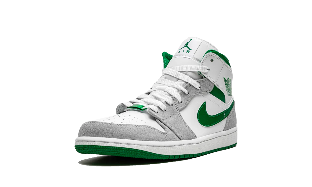 Nike Air Jordan 1 Mid Grey Green - Image 4