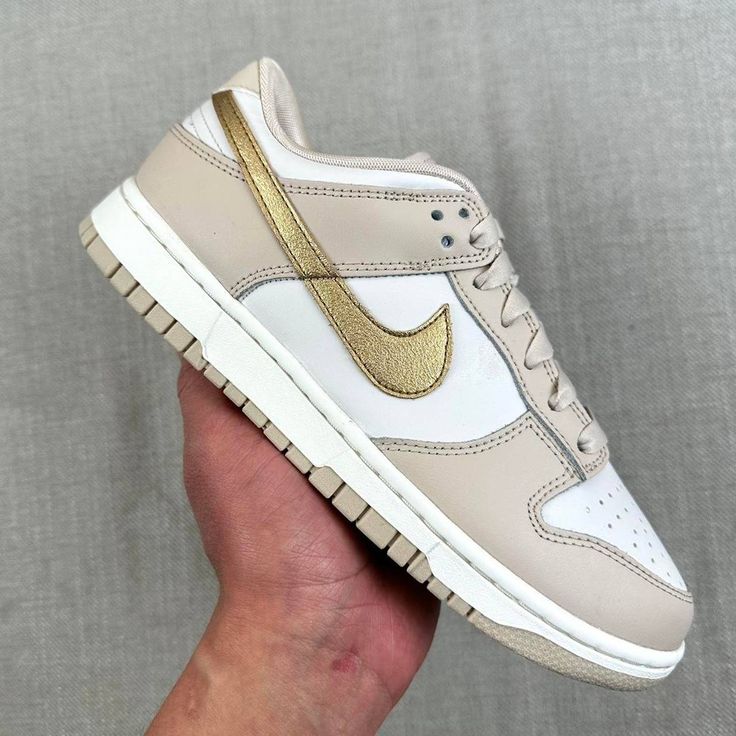 Nike Dunk Low Phantom Metallic Gold - Image 4