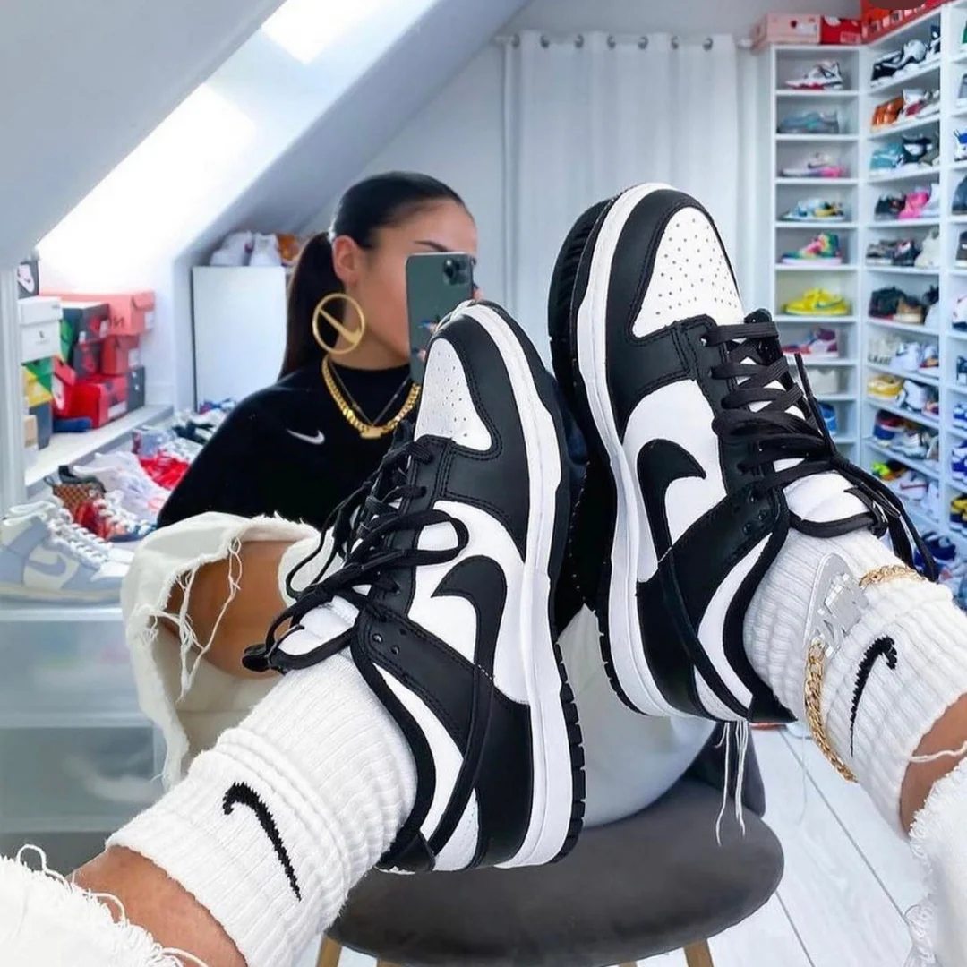 Nike Dunk Low Retro White Black - Image 8